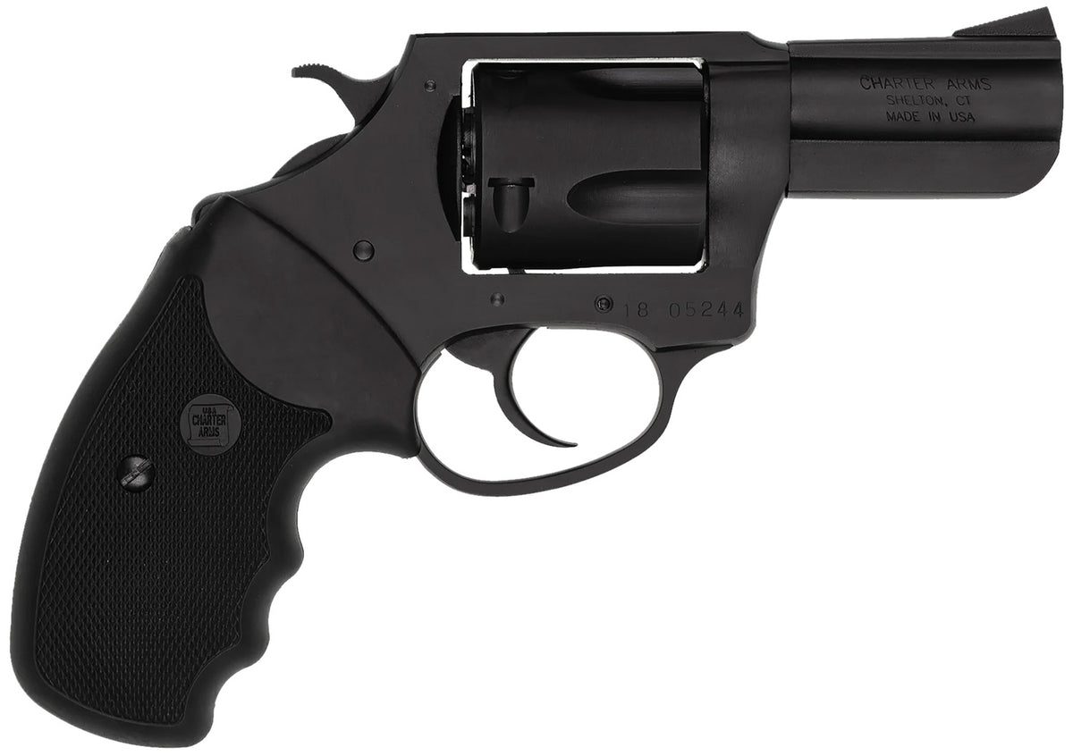Charter Arms 14420 Bulldog  Large Frame 44 S&W Spl 5 Shot 2.50" Black Stainless Steel Barrel, Cylinder & Frame, Black Fi