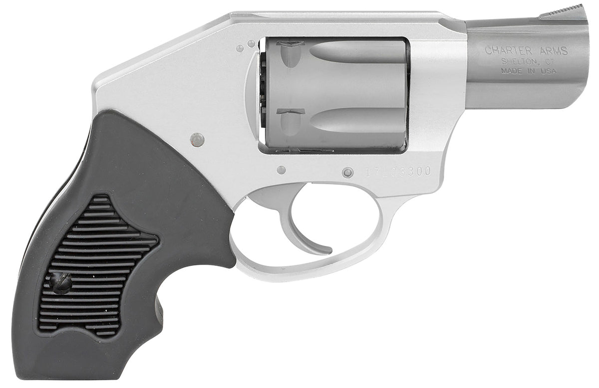 Charter Arms 53811 Off Duty  Small 38 Special, 5 Shot 2" Stainless Steel Barrel & Cylinder, Anodized Aluminum Frame w/Bl