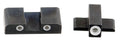 AmeriGlo SG161 Classic Tritium Sight Set for Sig Sauer  Green Tritium White Outline Front Sight-Green Tritium White Outl