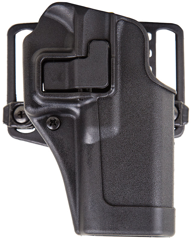Blackhawk 410502BKR Serpa CQC  OWB Size 02 Matte Black Polymer Belt Loop/Paddle Compatible w/Glock 19/23/32/36/45 Right 