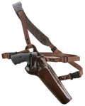 Galco KK148H Kodiak Chest Holster Havana Brown Leather Sholder Strap,Torso Strap Fits Ruger Blackhawk 7.50" Fits Freedom