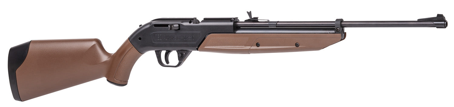 Crosman 760B 760 Pumpmaster Pump Air Rifle 177 18+1 Black Smooth Bore Steel Barrel, Black Receiver, Brown Synthetic Stoc
