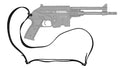 Kel-Tec PLRSU915 PLR Sling Black Nylon Adjustable Single Point Tactical Pistol