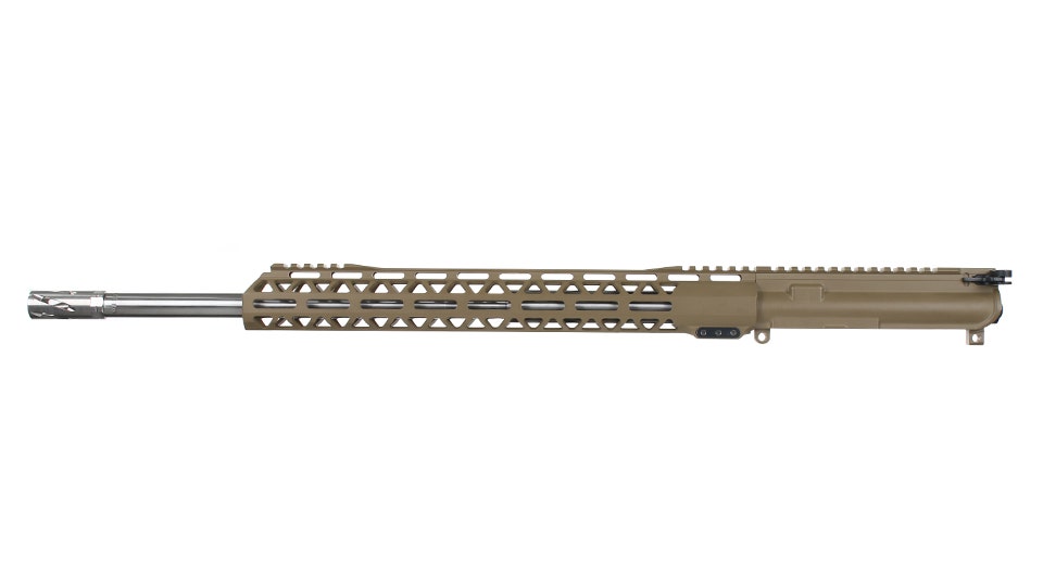 BC-15 .22 ARC Flat Dark Earth Cerakote Forged Complete Upper Assembly, 20" Stainless Heavy Barrel, 1:7 Twist, Rifle Length Gas System, 15" M-LOK Rail