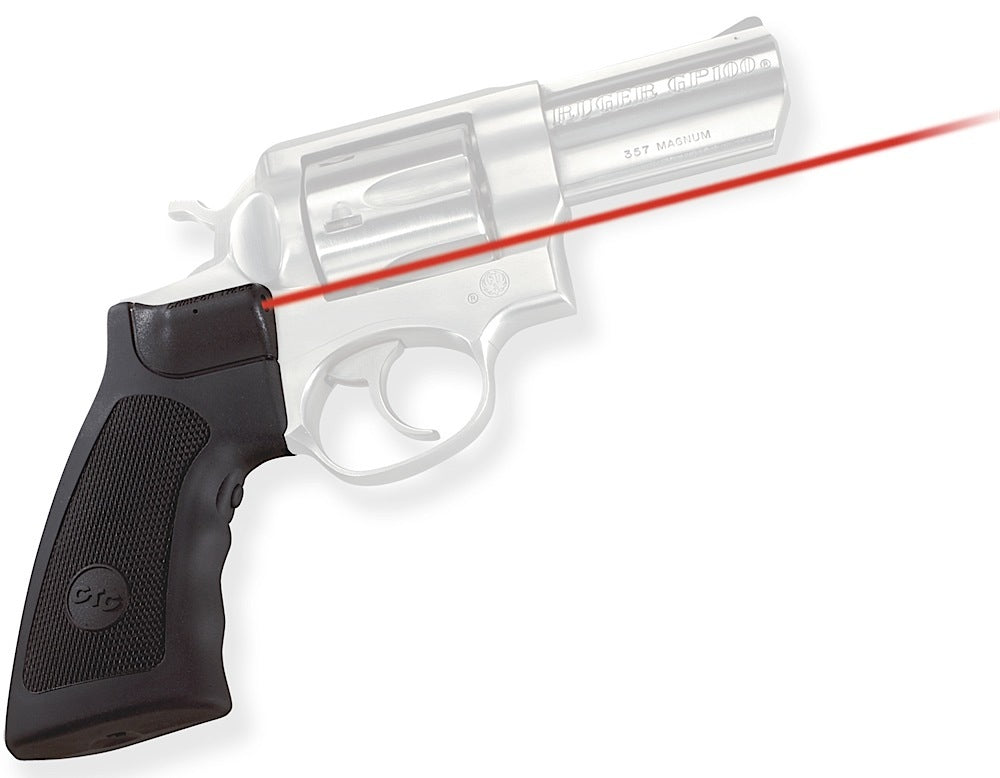 Crimson Trace 011790 Lasergrips  Fits Ruger Alaskan/GP100/Super Redhawk, Red Laser 633nM Wavelength 5mW Output, Black Po