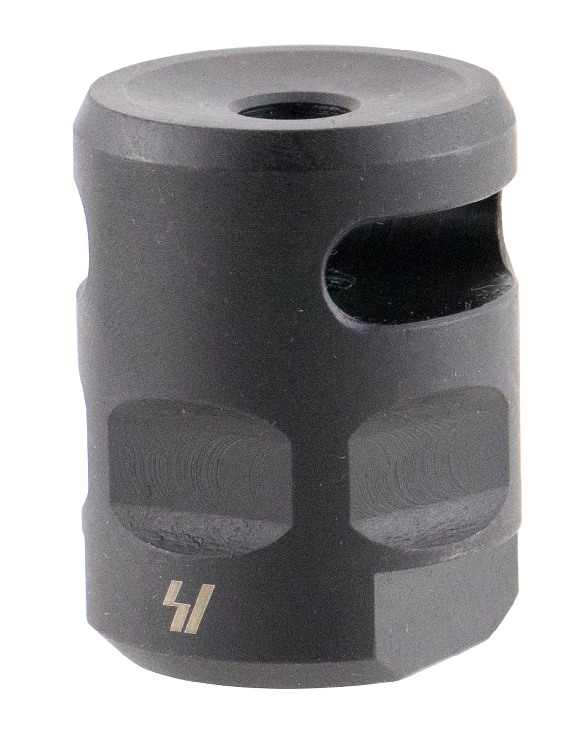 Strike Industries WHCOMP556 WarHog Comp  Black Steel with 1/2"-28 tpi Threads, 1.27" OAL & 0.26" Diameter for 223 Rem, 5