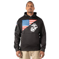 Rothco US Flag / USMC Eagle, Globe, & Anchor Concealed Carry Hoodie