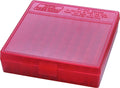 MTM Case-Gard P1004529 Ammo Box Flip-Top Multi Caliber Clear Red Polypropylene 100rd