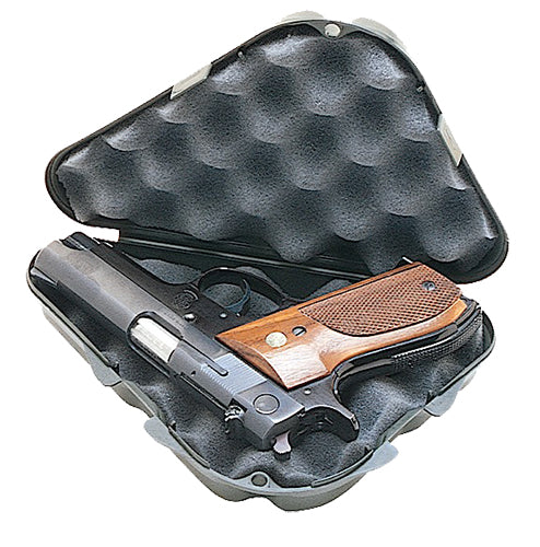 MTM Case-Gard 802C40 Single Handgun Case  made of Nylon w/ Black Finish & Foam Padding 9.50" x 5.90" x 2.10" Exterior Di