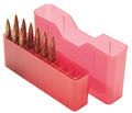 MTM Case-Gard J20M29 Slip-Top Ammo Box  Multi-Caliber Clear Red Polypropylene 20rd