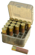 MTM Case-Gard S2512M41 Shotshell Box Flip-Top Multi Gauge Shotgun Clear Smoke Polypropylene 25rd