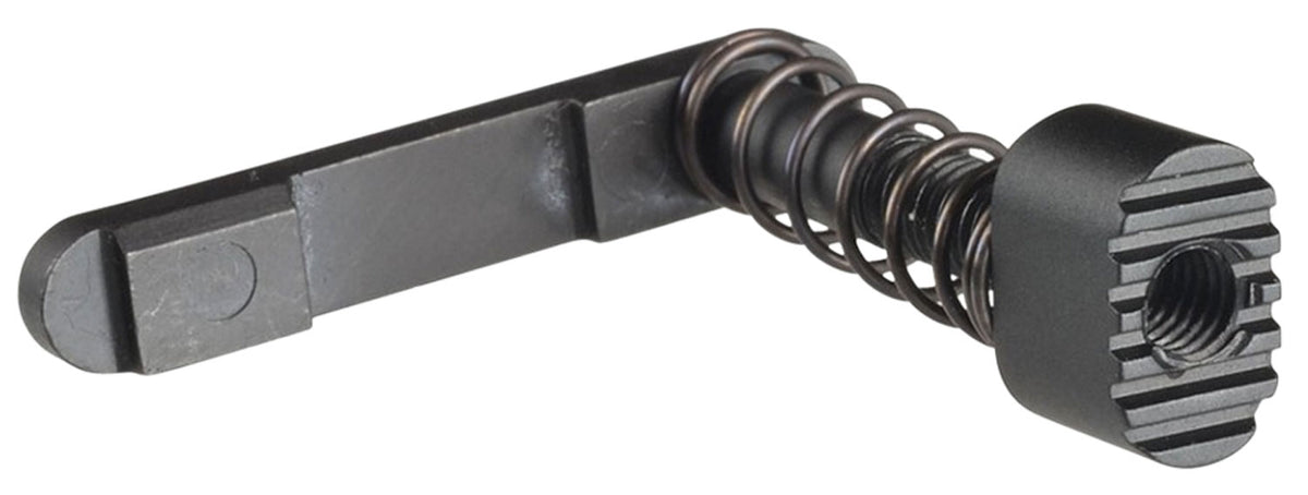 Strike Industries ARSMCBLK Magazine Catch  made of Steel with 6061-T6 Aluminum Release Button & Black Finish for AR-Plat