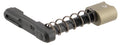 Strike Industries ARSMCFDE Magazine Catch  made of Black Steel with Flat Dark Earth 6061-T6 Aluminum Release Button for 