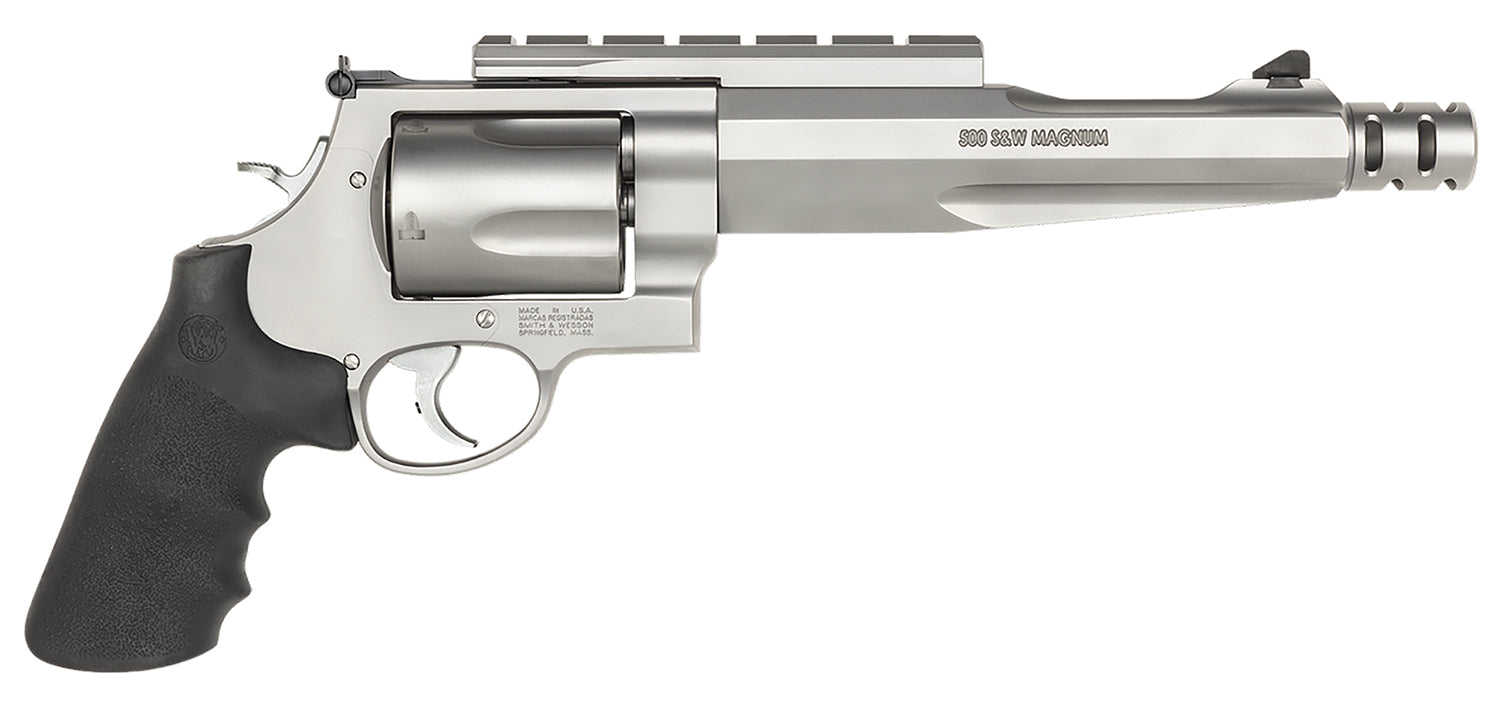 Smith & Wesson 170299 Model 500 Performance Center  500 S&W Mag Stainless Steel 7.50" Barrel With Muzzle Brake & 5rd   C