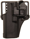 Blackhawk 410520BKL Serpa CQC  OWB Size 20 Matte Black Polymer Belt Loop/Paddle Fits S&W J Frame Fits 2" Barrel Left Han