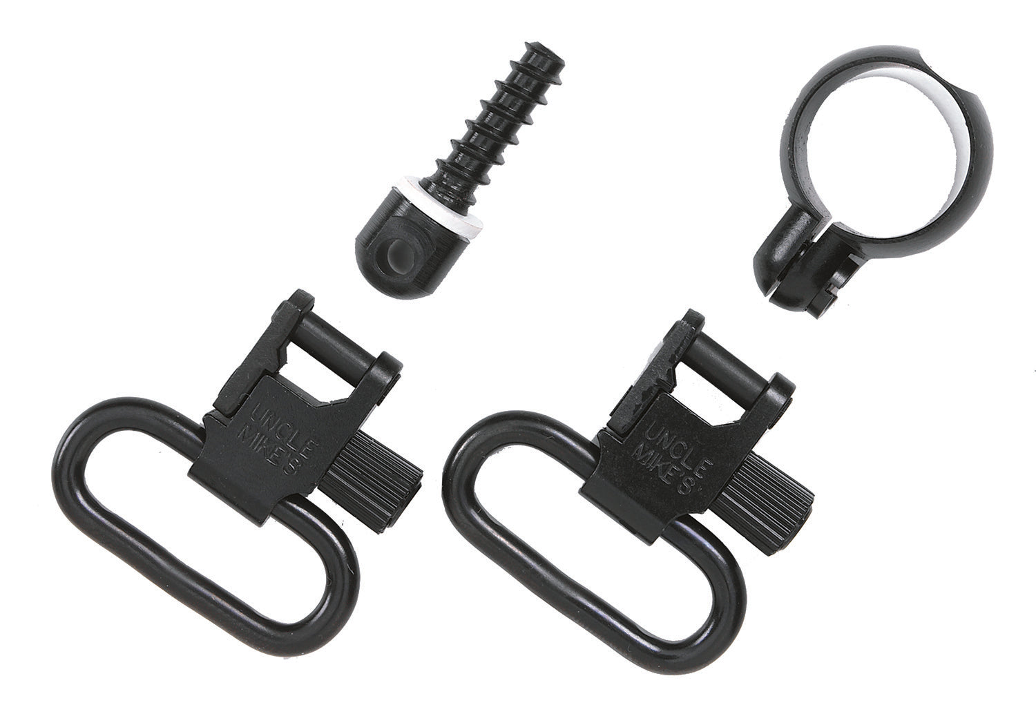 Uncle Mike's 13312 Full Band Swivel Set Quick Detach 115 CF Blued 1.25" Loop for Lever Action Winchester & Marlin