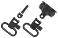 Uncle Mike's 18032 Mag Cap Swivel Set made of Steel with Blued Finish, 1" Loop Size & Quick Detach Style for 12 Gauge Re