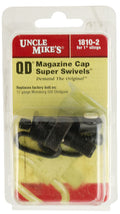 Uncle Mike's 18102 Mag Cap Swivel Set made of Steel with Blued Finish, 1" Loop Size & Quick Detach Style for 12 Gauge Mo