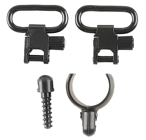 Uncle Mike's 15912 Magnum Band Swivel Set Quick Detach 115 SG-1 Blued 1" Loop for 12 Gauge Single/ Over Under Barrel Sho