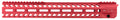 Strike STRIKERAIL Strike Rail  AR-15 Red Aluminum 15.50" M-LOK