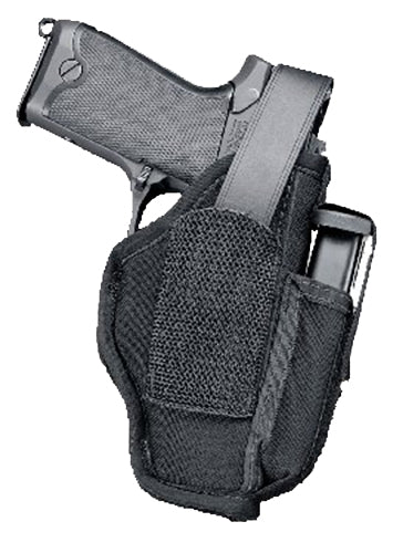 Uncle Mike's 70050 Sidekick Hip Holster IWB/OWB Size 05 Black Laminate Belt Clip Fits Large Semi-Auto Fits 4.50-5" Barre