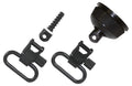 Uncle Mike's 18002 Mag Cap Swivel Set made of Steel with Blued Finish, 1" Loop Size & Quick Detach Style for 12 Gauge Re
