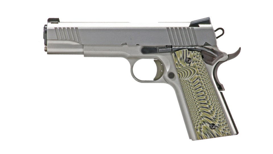 BCA-1911 Government SS Handgun .45 ACP G10 70 Series, 5" Black Nitride Barrel, Blow Back Gas System, 1:16 LH Twist, (2) 8 Round Magazines