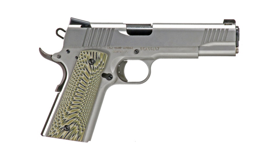 BCA-1911 Government SS Handgun .45 ACP G10 70 Series, 5" Black Nitride Barrel, Blow Back Gas System, 1:16 LH Twist, (2) 8 Round Magazines
