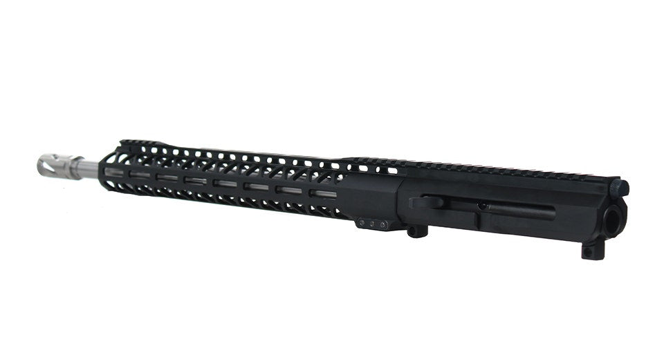 BC-15 .450 Bushmaster Left Side Charging Right Eject Complete Upper Assembly, 18" Stainless Heavy Barrel, 1:24 Twist, Mid Length Length Gas System, 15" M-LOK Rail