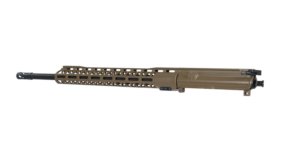 BC-15 .450 Bushmaster Flat Dark Earth Cerakote Forged Complete Upper Assembly, 20" Parkerized Heavy Barrel, 1:24 Twist, Rifle Length Gas System, 15" M-LOK Rail