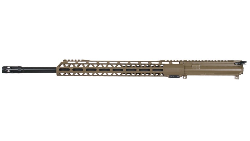 BC-15 .450 Bushmaster Flat Dark Earth Cerakote Forged Complete Upper Assembly, 20" Parkerized Heavy Barrel, 1:24 Twist, Rifle Length Gas System, 15" M-LOK Rail