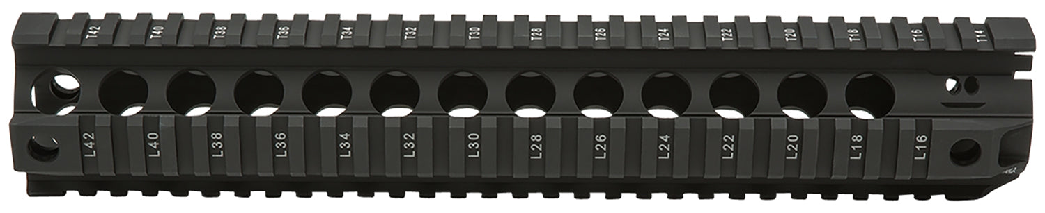 BCM QRF12556BLK QRF  12" Free-Floating Style Made of Aluminum with Black Anodized Finish & Picatinny Rail for AR-Platfor