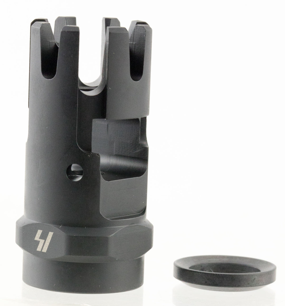 Strike Industries CCCOMP Checkmate Comp Black Steel with 1/2"-28 tpi Threads & 1.87" OAL for 223 Rem, 5.56x45mm NATO AR-