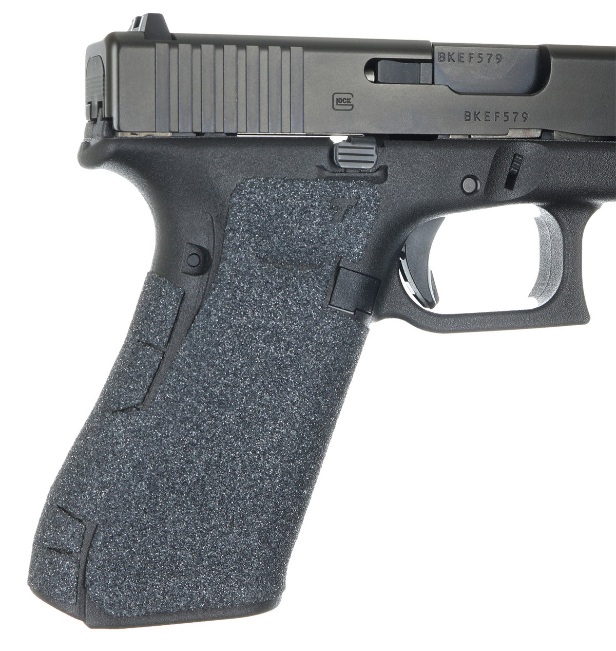 Talon Grips 379G Adhesive Grip  Compatible w/Glock 17/19x/22/24/31/34/35/37/45/47 Gen5 w/No Backstrap, Black Textured Gr