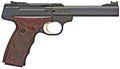 Browning 051429490 Buck Mark Plus *CA Compliant 22 LR 10+1 5.50" Slab Side Barrel, Matte Black Serrated Steel Slide  & A