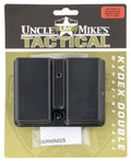 Uncle Mike's 51371 Kydex Double Mag Case Black Kydek, Belt Clip Mount Fits Belts Up To 1.75", Compatible With Single Sta