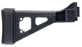 SB Tactical SBT01SB SBT  Side Folding Black Synthetic with  10.50" OAL & Nylon Strap for H&K UMP, B&T APC (Tube Not Incl