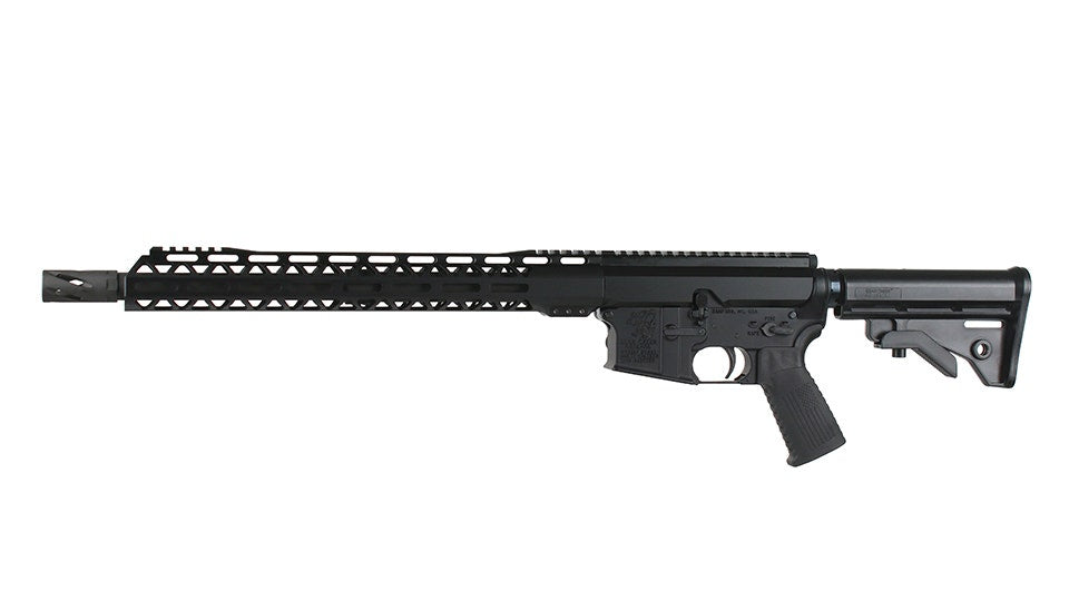BC-15 .223 Wylde Bolt Action Style Rifle, 16" Parkerized Contour, 1:7 Twist, Forged Lower, MLOK Split Rail