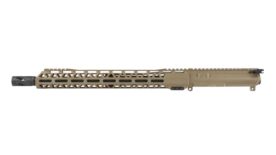 BC-15 .350 Legend Flat Dark Earth Cerakote Forged Complete Upper Assembly, 16" Parkerized Contour Barrel, 1:16 Twist, Carbine Length Gas System, 15" M-LOK Rail