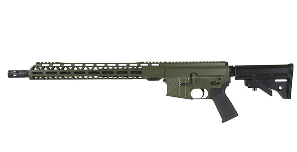 BC-15 5.56 NATO Bolt Action Style Rifle, 16" Black Nitride Cold Hammer Forged M4 Barrel, 1:8 Twist, Talon 15" MLOK Split Rail