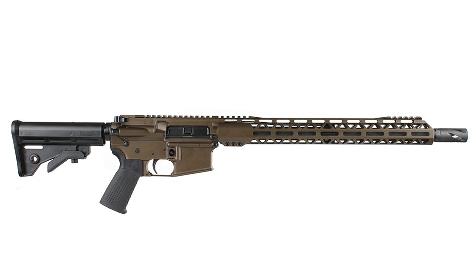 BC-15 .223 Wylde Rifle, 16" Parkerized Heavy Barrel, Carbine Length Gas System, 1:8 Twist, 15" MLOK Split Rail