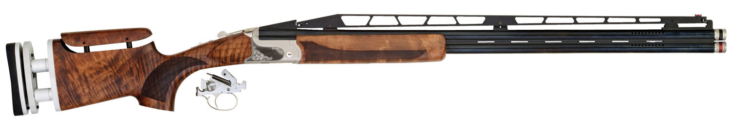 TriStar 35420 TT-15A Deluxe Double Combo 12 Gauge 3" 32" 2rd, 3" 34" 1rd Adjustable Rib Barrels Silver Rec Walnut Fixed 