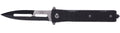 Uzi Accessories UZKFDR014 Mossad III 3.50" Folding Spear Point Plain Black/Silver Stainless Steel Blade Black G10 Handle