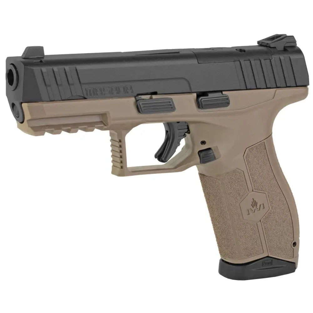 IWI MASADA 9MM 4.1" FDE 2-17RD MAGS