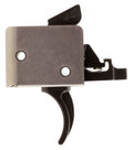 CMC Triggers 93502 Drop-In  Two-Stage Curved Trigger w/ 2-4 lbs Draw Weight & Black/Silver Finish