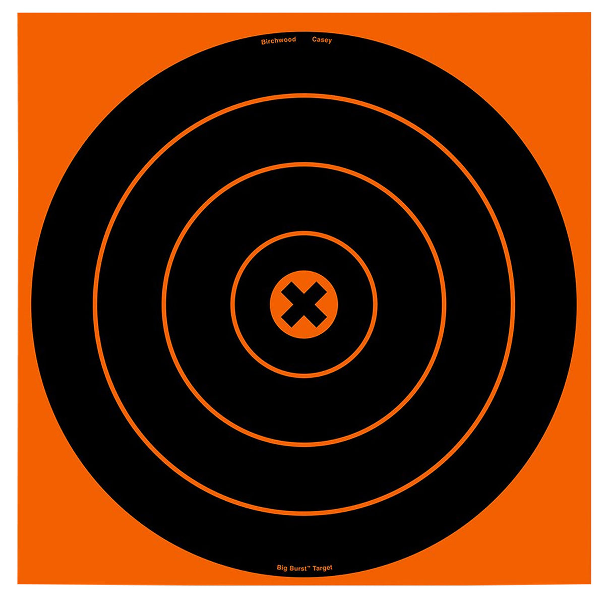 Birchwood Casey 36123 Big Burst Revealing Target Self-Adhesive Paper Black/Orange 12" Bullseye 3 Pack