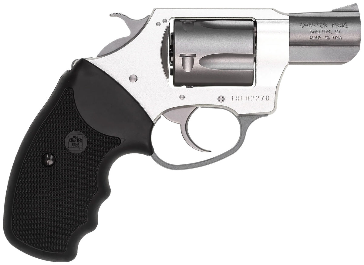 Charter Arms 53820 Undercover Lite Compact 38 Special, 5 Shot 2" Stainless Steel Barrel & Cylinder, Anodized Aluminum Fr