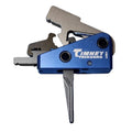 Timney Triggers 663SST Targa Long Trigger  Two-Stage Straight Trigger with 2 lbs Draw Weight & Black/Blue Finish for AR-