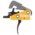 Timney Triggers 670 Competition Trigger  Single-Stage Curved Trigger with 4 lbs Draw Weight & Black/Gold Finish for AR-1