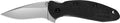 Kershaw 1620 Scallion  2.40" Folding Flipper Plain Bead Blasted 420HC SS Blade Black Glass-Filled Nylon Handle Includes 